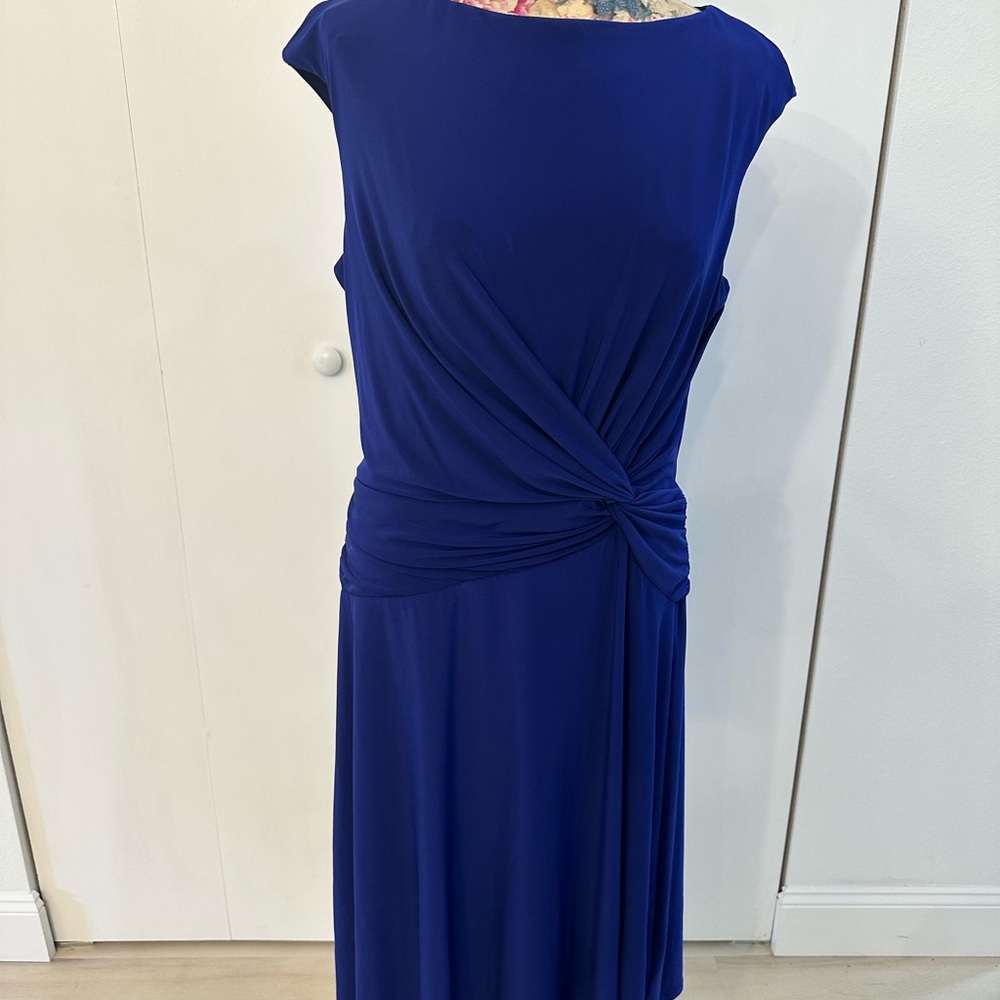 Ralph Lauren Royal Blue Midi Dress